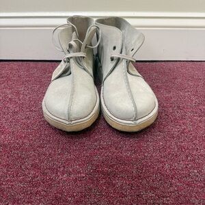 Clark’s Gray Lace-Up Ankle Boots